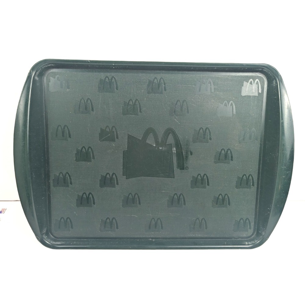 Vintage McDonald's Restaurant Serving‎ Tray Green Plastic 17" x 12" Original